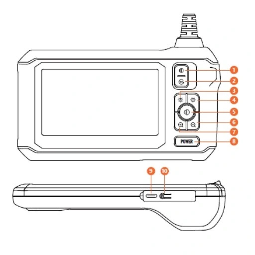 Kamera inspekcyjna warsztatowa MBG line C30-M 8,5mm 5m  LCD IPS do RUR SILNIKA