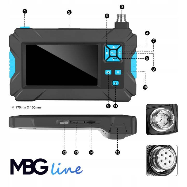 Kamera Inspekcyjna DUO MBG Line P30 10M FullHD 9LED